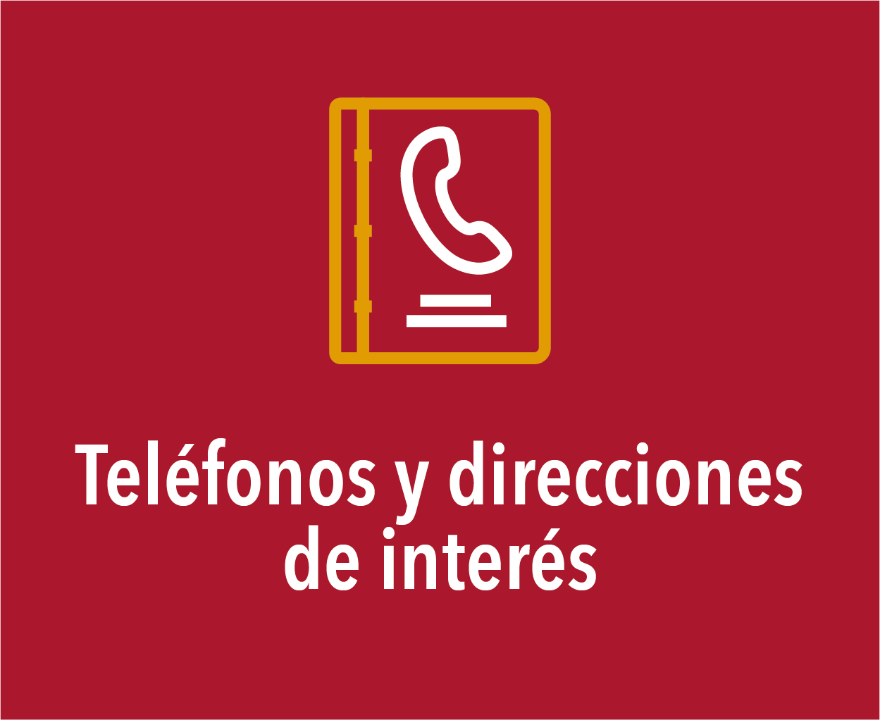 Teléfonos y direcciones